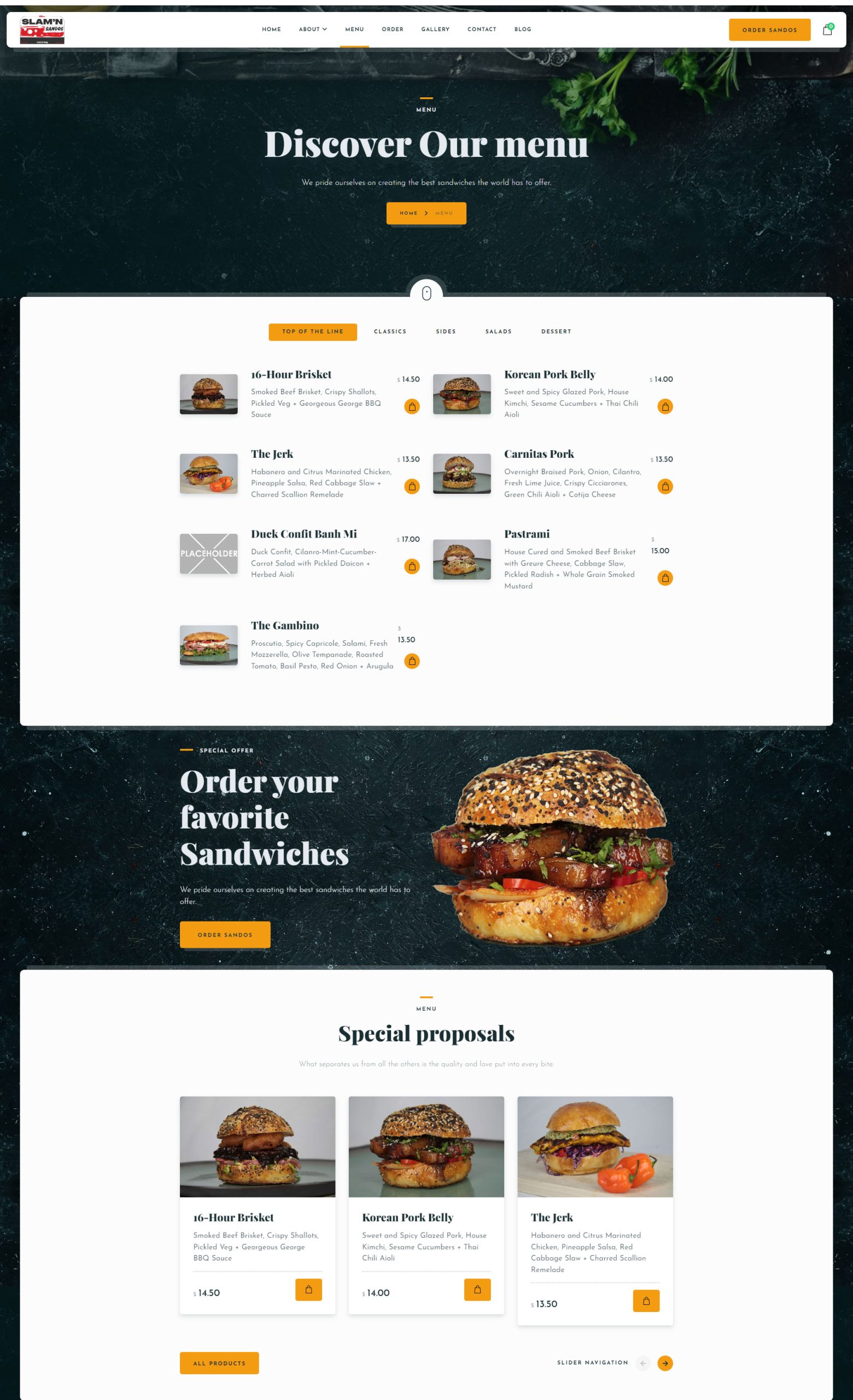 Food Truck and Catering Food-menu Page by Asik Sarour