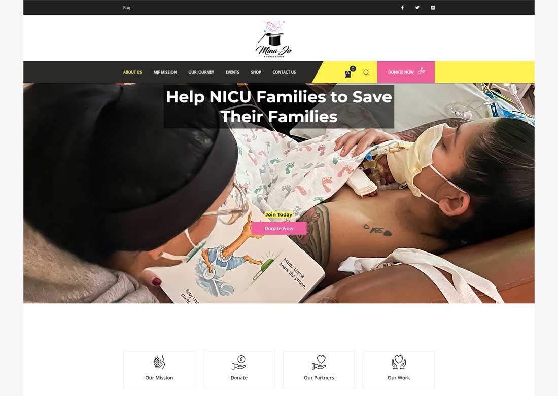 Nonprofit Organization Website by Asik Sarour